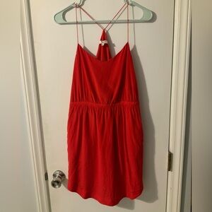 Madewell Silk Red Dress Size 4